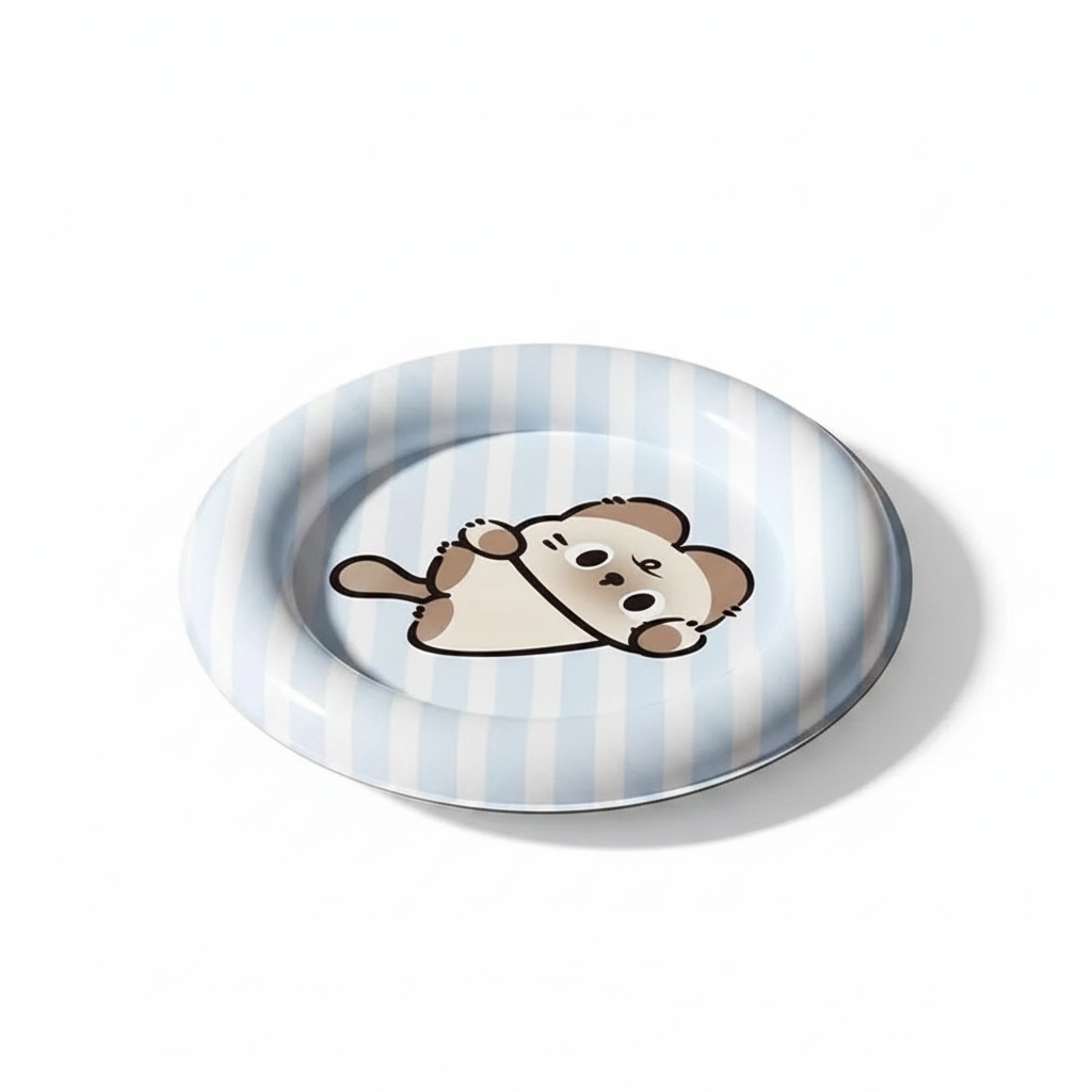 Round pet cooling mat clean product photo