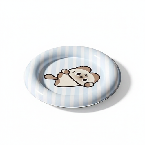 Round pet cooling mat clean product photo