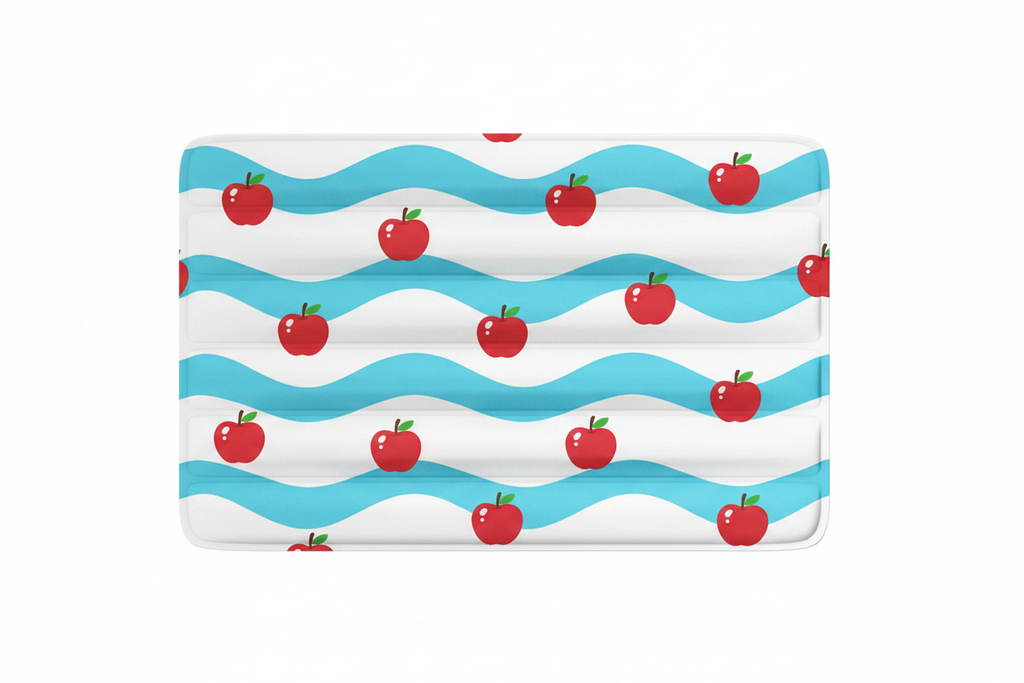 Apple blue sea pet cooling mat clean product photo